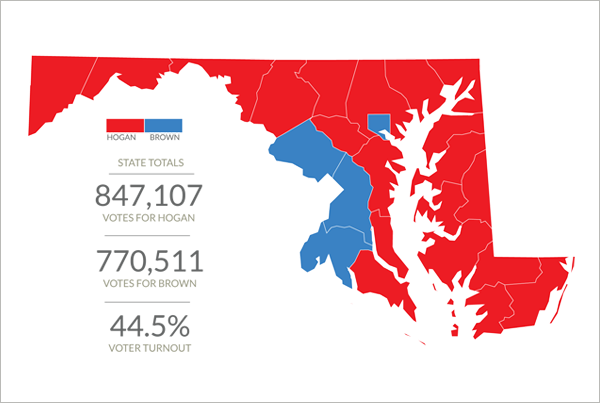 Graphic: How did Maryland vote for governor?